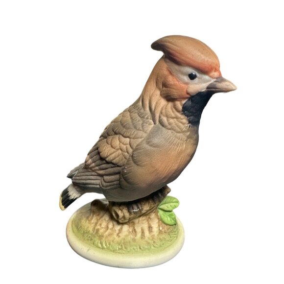 Vintage Lefton‎ Waxwing Bird Figurine KW6609 Collectable - Picture 1 of 3